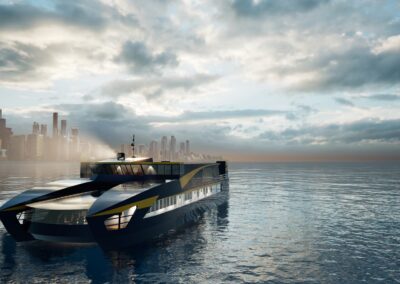 Transport Catamaran Animation